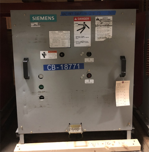 1200 Amp, SIEMENS, 05-GMSG-0063-1200-164, 4760 V., 2010, 125 VDC CL/TR/MOT