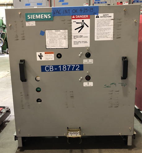 1200 Amp, SIEMENS, 05-GMSG-0063-1200-164, 4760 V., 2010, 125 VDC CL/TR/MOT