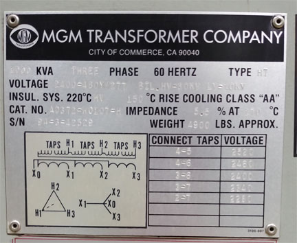 5000 Amp, 480 V, AUTOMATIC TRANSFER SWITCH IN A MAIN-TIE-MAIN CONFIGURATION