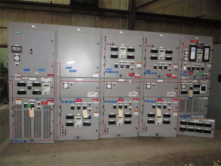3000 Amp, SIEMENS, 5 KV, INDOOR SWITCHGEAR LINE-UP
