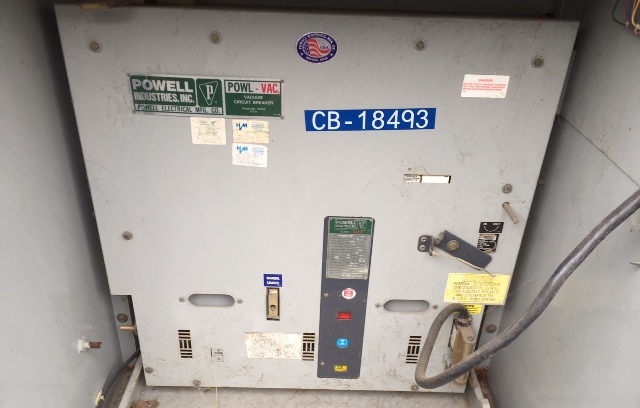 1200 Amp, POWELL, 15PV0500-31, 15 KV, 125 VDC CLOSE/240 VDC TRIP, PVS-3 MECH.:1