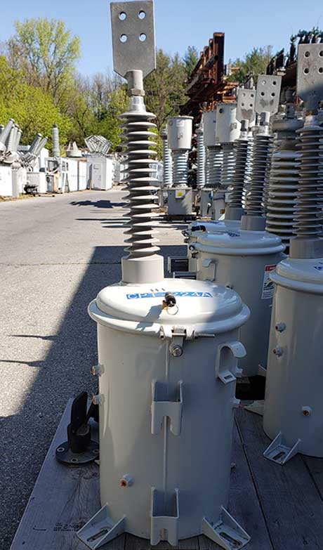 25000 V, 14400 V PRI, Sec. 120/72 V SEC, 120/200:1, ABB/KUHLMAN SPOF-150