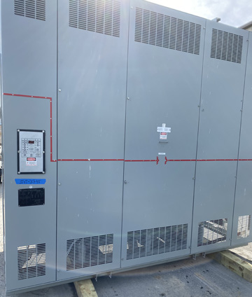 2500/3333 KVA, Pri 4160 D, Sec 480Y/277, 1997, GE, CAST COIL, COPPER, INDOOR:1