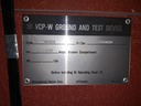 1200/2000 Amp, WESTINGHOUSE VCPW, GROUND & TEST, 5/15 KV, 1988, 3777A50G02:1