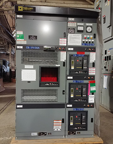 5000 Amp, SQUARE D, POWER-ZONE 4, 480 V., SWITCHGEAR, 12 BREAKERS:1