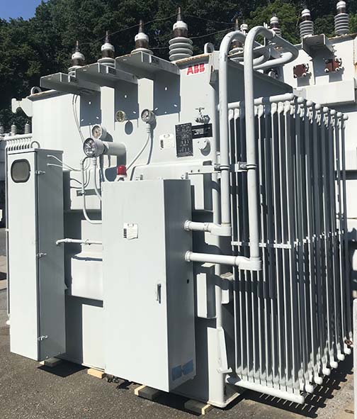 10000/14000 KVA, Pri 34500 D, Sec 13800Y/7970, ABB, ALUMINUM