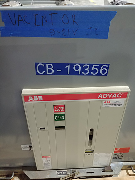 3000 Amp, ABB, ADVAC AA263777XX000UP, 15 KV, 2005, 125 VDC CLOSE & TRIP:1