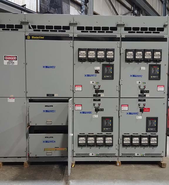 1200 Amp, SQUARE D, MASTERCLAD, 4760 V., SWITCHGEAR LINE-UP