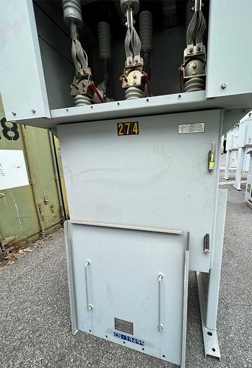 1200 Amp, SQUARE D, No. FVR1121120A, 15500 V., 2008, 125 VDC TRIP, 240 VAC C/M