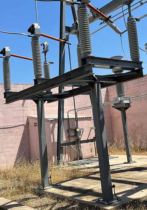 80 Amp, 115000 V, PASCOR STRUCTURE WITH FUSES