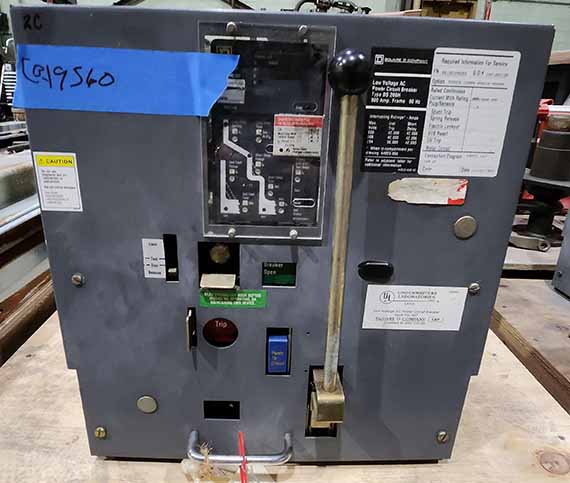 800 Amp, SQUARE D, DS 206H, 480 V., AC POWER CIRCUIT BREAKER