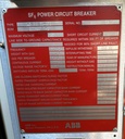 3000 Amp, ABB, 145-PM-63-30B, 145 KV POWER CIRCUIT BREAKER, 125 VDC C&T