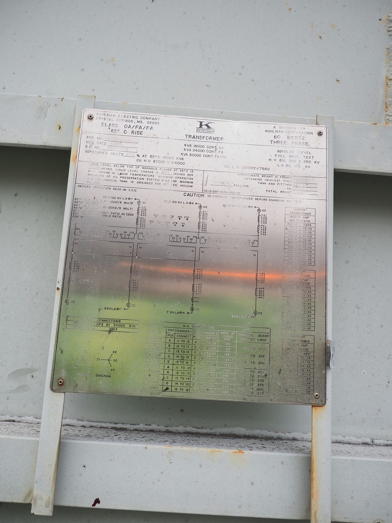 18/24/30 MVA 67000D x 134000D - 13090Y Kuhlman Substation Transformer