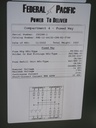 600 Amp 17 kV Federal Pacific Underground Switch, PSE-12, Dead Front, 3 Fused One Non-Fused, Unused