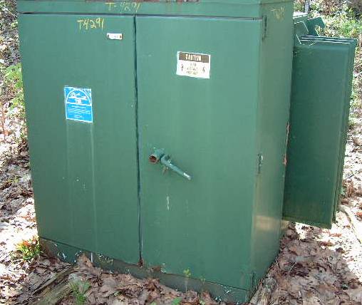 150 KVA, Pri. 2400 V, D, Sec. 208 V, Y, OA, WESTINGHOUSE, PADMOUNT, OIL;-1