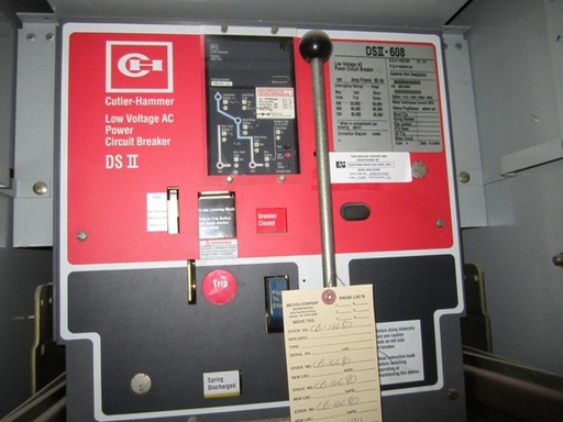 [035850] 800 Amp, CUTLER HAMMER, DSII-608, 480 V., M/O, D/O, DIGITRIP RMS510 LSIG