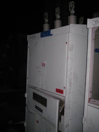 [036463] 1200 Amp, GE, PVDB1 15.5-20-2, 15500 V., 1996, VACUUM SUBSTATION: PARTS ONLY