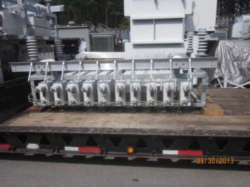 [039044] 35000 KVAR, ABB, 3 PHASE, CAP BANK W/ 4 RACKS CONTAINING (20EA) 500KVAR CANS, 13280V