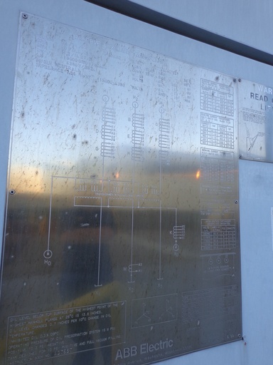 [039538] 10000/18700 KVA, Pri 115000GRDY/66400, Sec 4360Y/2520, ABB, SUBSTATION:1