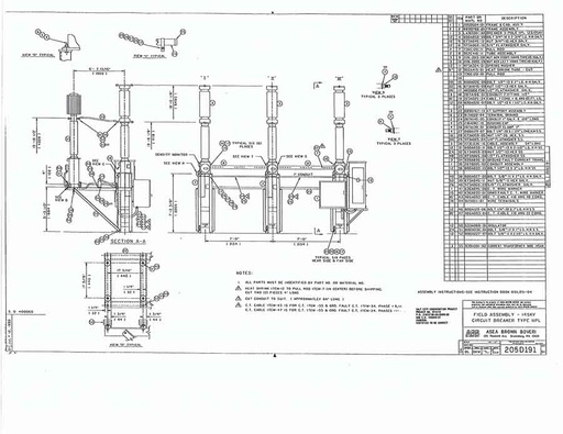 [039745] 2000 Amp, ABB, HPL 145/25 A1, 123 KV, 125 VDC C&T, LIVE TANK, BLG1002 MECH