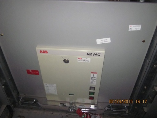[039939] 1200 Amp, ABB, AMVAC, 4160 V., 2009, ELECTRICALLY OPERATED, UNUSED:1