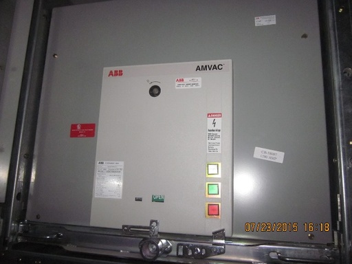 [039940] 1200 Amp, ABB, AMVAC, 4760 V., 2009, ELECTRICALLY OPERATED, UNUSED:1