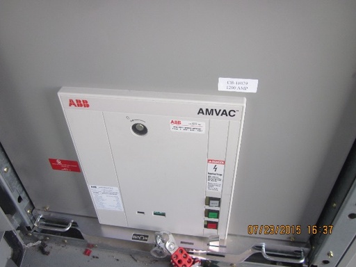 [039962] 1200 Amp, ABB, AMVAC, 4160 V., 2009, ELECTRICALLY OPERATED, UNUSED:1