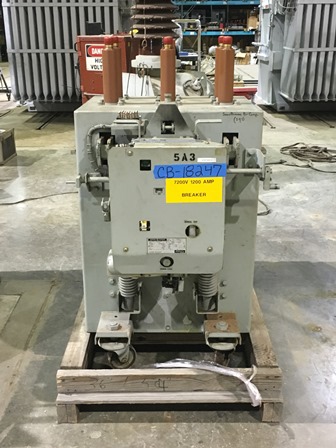 [040499] 1200 Amp, GENERAL ELECTRIC, AM7.2-500-6H, 7.2 KV, 125 VDC CLOSE & TRIP