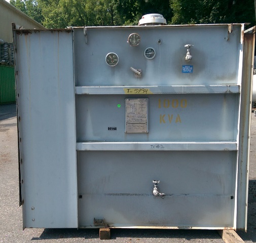 [041595] 1000/1120 KVA, 12470D, Sec 480Y/277, 1991, SQUARE D, SILICONE SUBSTATION