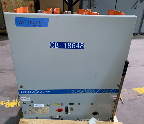 [041713] 2000 Amp, GENERAL ELECTRIC, VB1 4.16-250-2, 4160 V., 1991, 48 VDC, ML-18 MECH:1
