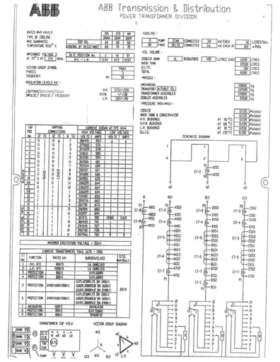 [041767] 195000/375000 KVA, Pri 336229 Y, Sec 19500 D, ABB, HV LOAD TAP CHANGING:1