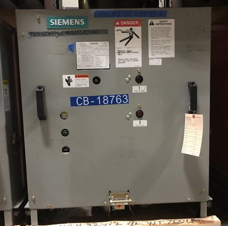[042103] 2000 Amp, SIEMENS, 05-GMSG-0063-2000-164, 4760 V., 2010, 125 VDC CL/TR/MOT