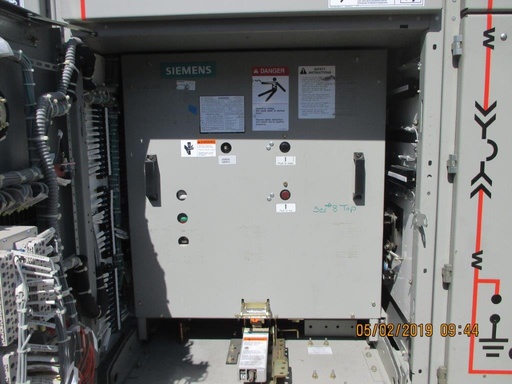[042108] 1200 Amp, SIEMENS, 05-GMSG-0063-1200-164, 4760 V., 2010, 125 VDC CL/TR/MOT