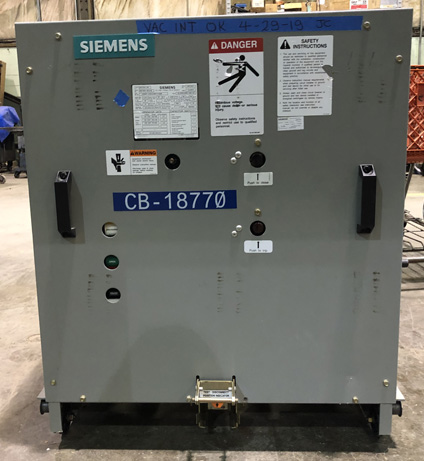 [042110] 1200 Amp, SIEMENS, 05-GMSG-0063-1200-164, 4760 V., 2010, 125 VDC CL/TR/MOT