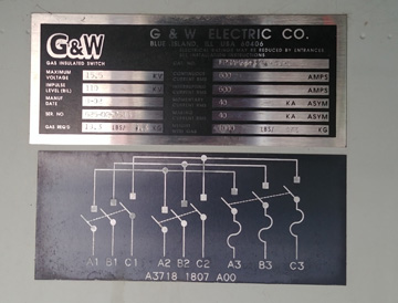 [042257] 600 Amp, G & W, No. FPRAM33-376F-40PI, 15500 V., FUSED, 3-WAY GAS