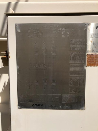 [042785] 12000 KVA, Pri 115000 D, Sec 12470Y/7200, ASEA: 1