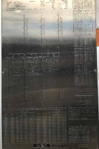 [044103] 43000/48160 KVA, Pri 138000 D, Sec 6900 Y, WESTINGHOUSE, LOAD TAP CHANGING:1