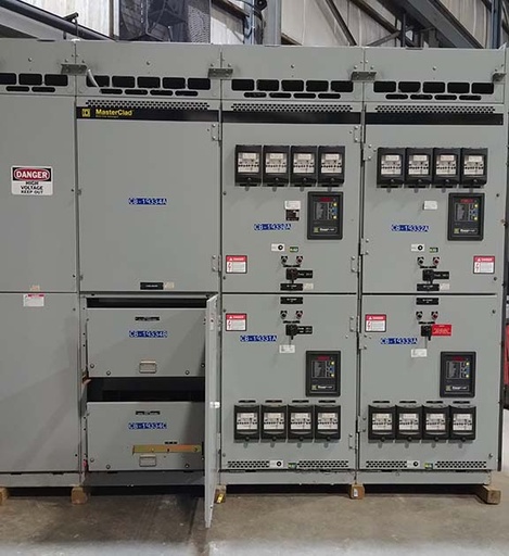 [044309] 1200 Amp, SQUARE D, MASTERCLAD, 4760 V., SWITCHGEAR LINE-UP
