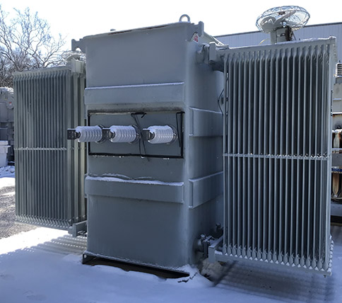 [044465] 5000/7000 KVA, Pri 26400 D, Sec 4360Y/2515, ABB, COPPER