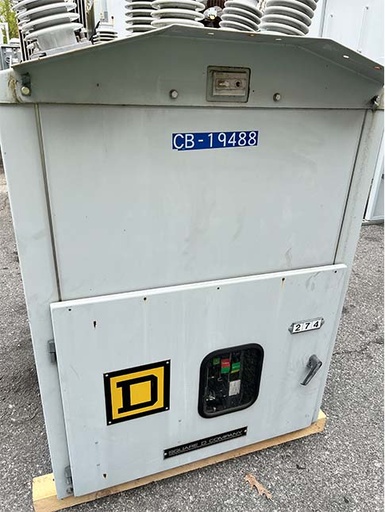 [044531] 1200 Amp, SQUARE D, No. EVR11211200, 15500 V., 2010, 125 VDC TRIP, 240 VAC C/M