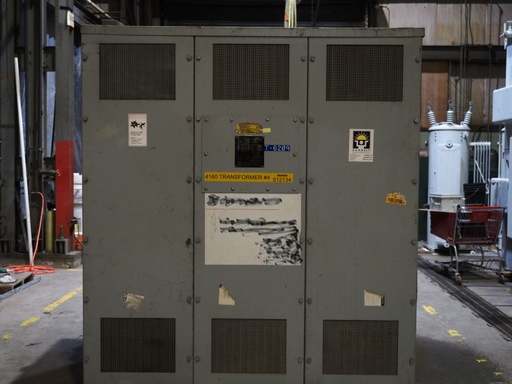 [045592] 1000 KVA, Pri 4160 D, Sec 480 Y, ITE/Sunbelt, Open Wound, Indoor