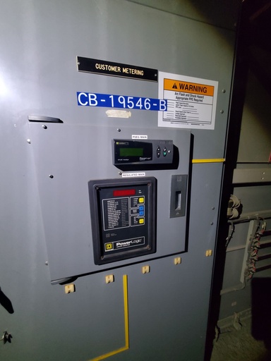 [045632] 600 Amp, 15 KV, SQUARE D POWERZONE SWITCH WITH METERING SECTION