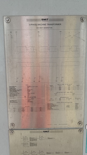 [046310] 767.2 MVA 367000 GrdY / 211887v - 20000D SMIT Substation Machine Transformer