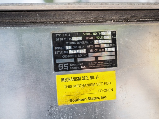 [046761] 1200 Amp 145 kV Southern States Circuit Switcher, CSH-B